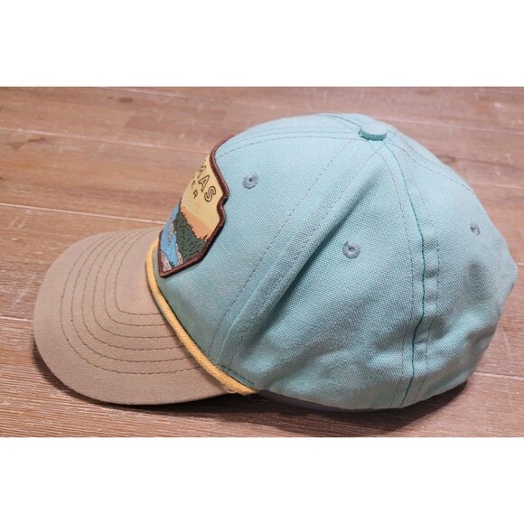 ANIMAS RIVER Patch Hat Sendero Provisions Co Rope Snapback Cap Teal Green Canvas - Picture 2 of 5
